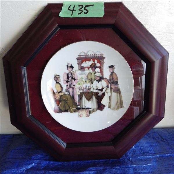 framed decrotave plate