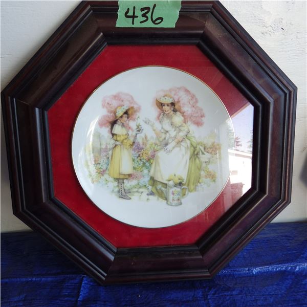 framed decrotave plate
