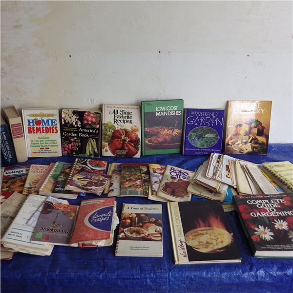 box of cookbooks
