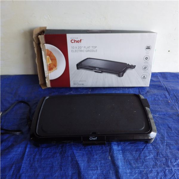 chef 10 by 20 Flat Top Electric griddle