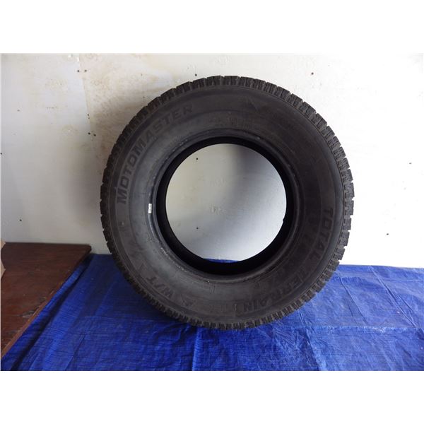4 Aluminum tire rims and motomaster tires 1) P265/70R17 & 2)P266/70R17