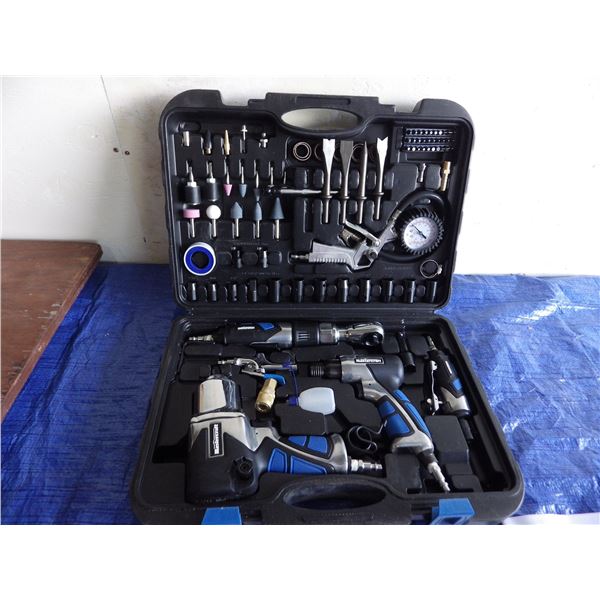 Mastercraft impact wrench, Air Hammer Chisel, ratchet and Die Grinder with accessories