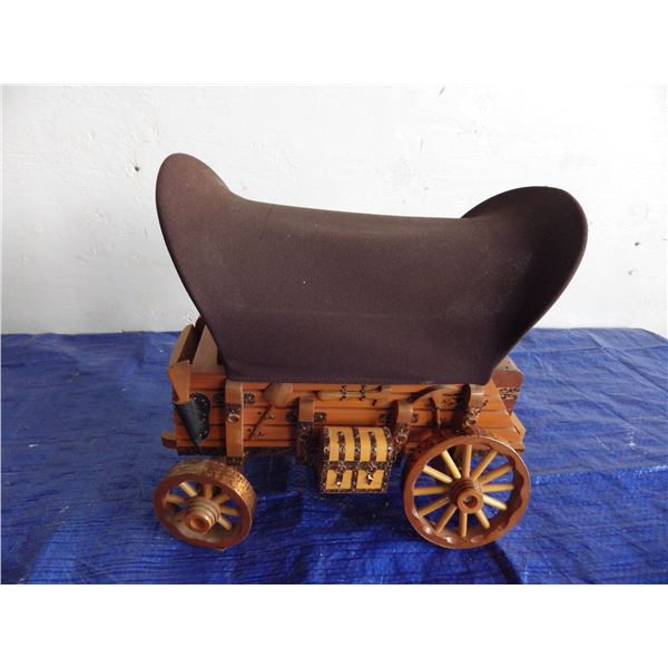 Miniature covered wagon some damage