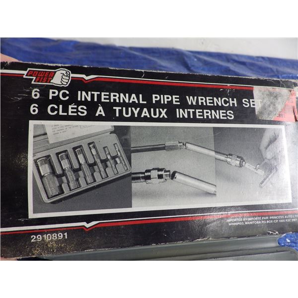 6 piece internal pipe wrench set