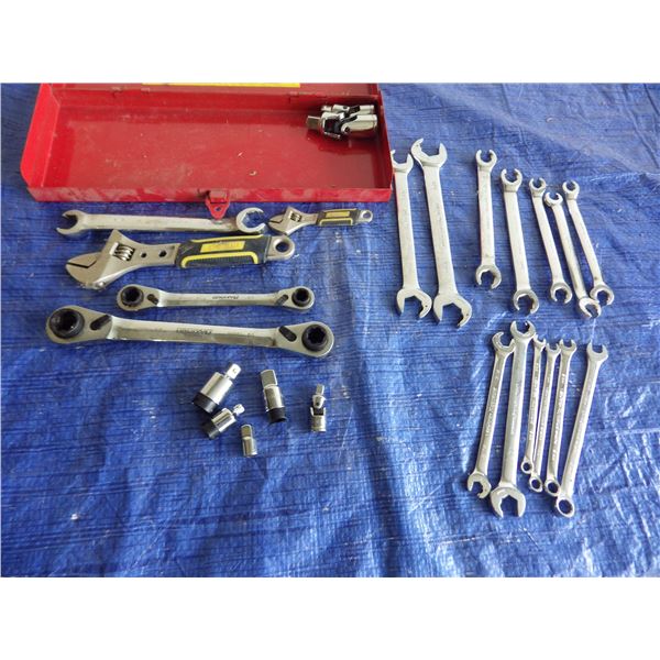 assorted wrenches and tools
