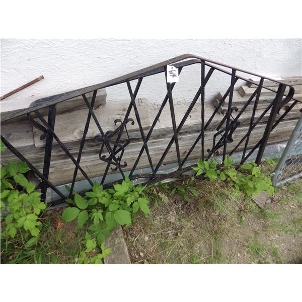 2 metal decorative stair hand rails