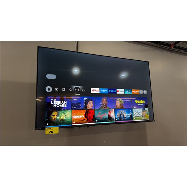 TOSHIBA FIRE FLY 55" SMART TV  WITH WALL MOUNT