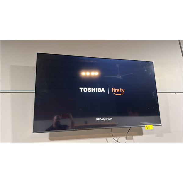 TOSHIBA FIRE FLY 65" SMART TV WITH WALL MOUNT
