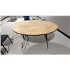 Image 1 : 5FT DIAMETER FOLDING BANQUET/UTILITY TABLE