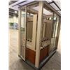 Image 8 : Retail Kiosk w/ Glass Doors (Panels Missing)