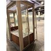 Image 8 : Retail Kiosk w/ Glass Doors (Panels Missing)