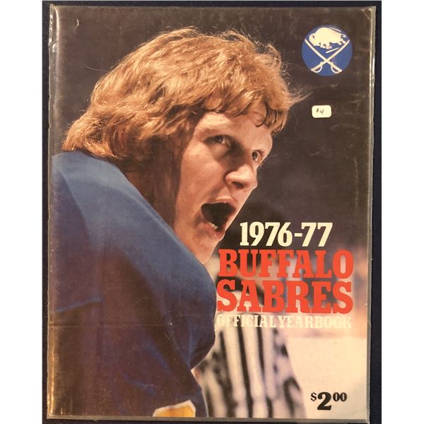 1976-77 NHL HOCKEY BUFFALO SABRES OFFICIAL YEARBOOK