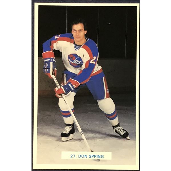 1982-83 WINNIPEG JETS POST CARDS - DON SPRING