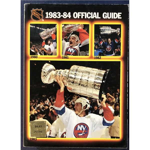1983-84 NHL OFFICIAL GUIDE - MIKE BOSSY (HOF) COVER