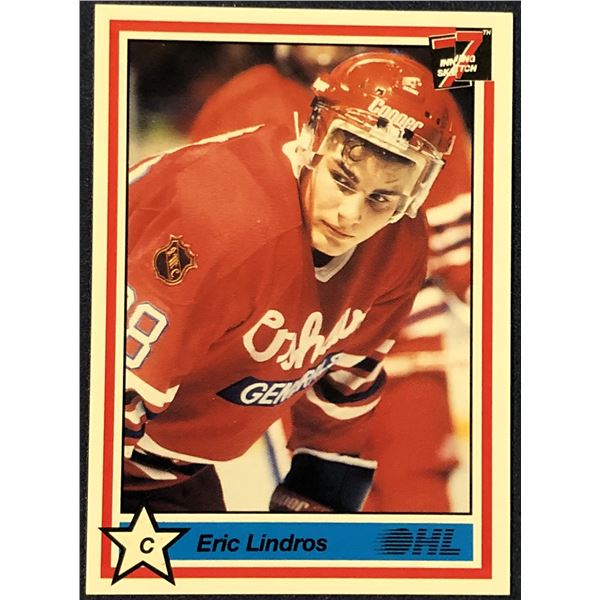 1990-91 7th INNING SKETCH OHL ERIC LINDROS (HOF)
