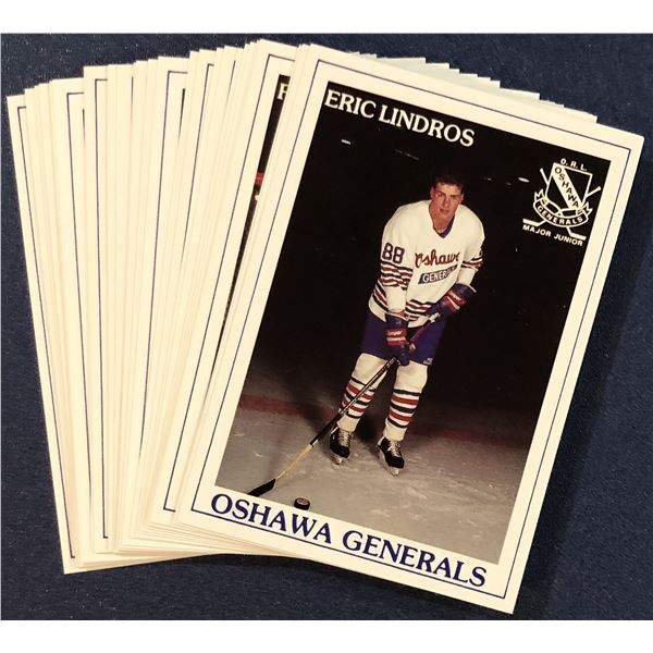 1990-91 OSHAWA GENERALS (OHL) POLICE SET - ERIC LINDROS (HOF)