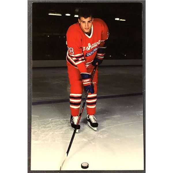 1990-91 OSHAWA GENERALS (OHL) PORTRAIT PHOTO - ERIC LINDROS (HOF)