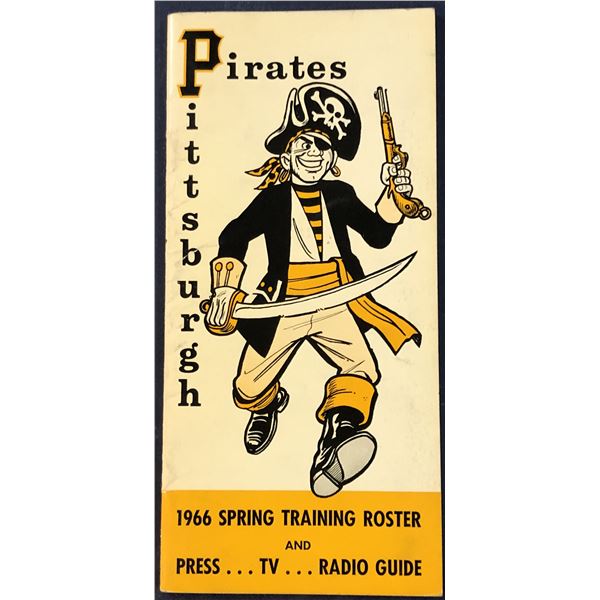 1966 MLB BASEBALL PITTSBURGH PIRATES MEDIA GUIDE