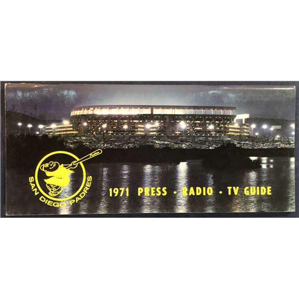 1971 MLB BASEBALL SAN DIEGO PADRES MEDIA GUIDE
