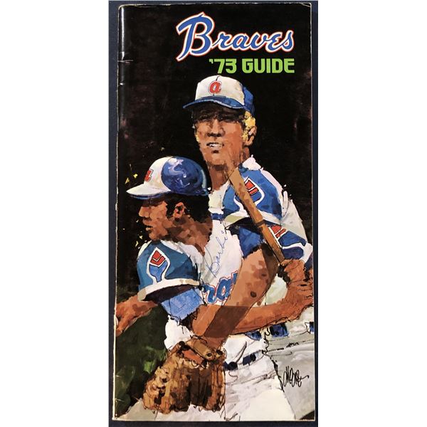 1973 MLB BASEBALL ATLANTA BRAVES MEDIA GUIDE