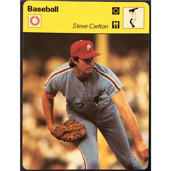 1978 SPORTSCASTER CARD - STEVE CARLTON (HOF)