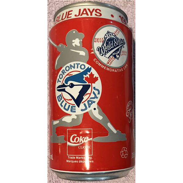 1992 TORONTO BLUE JAYS WORLD CHAMPS COCA COLA CAN