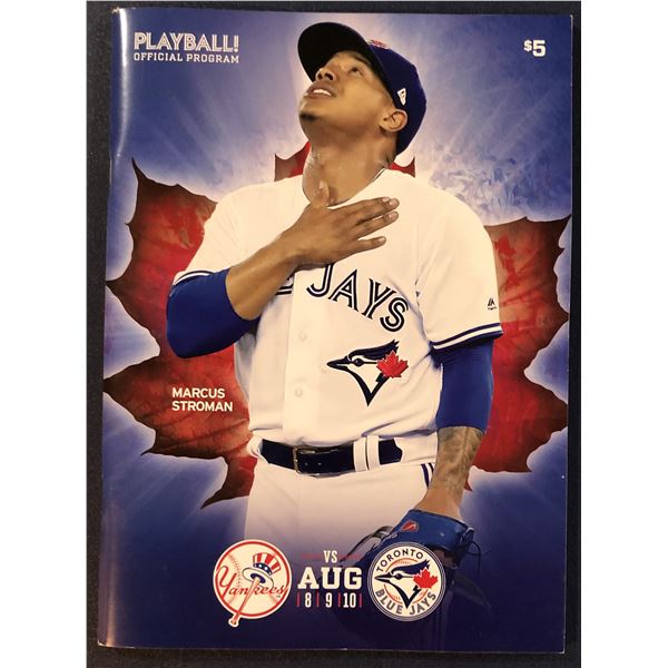 2017 TORONTO BLUE JAYS GAME PROGRAM