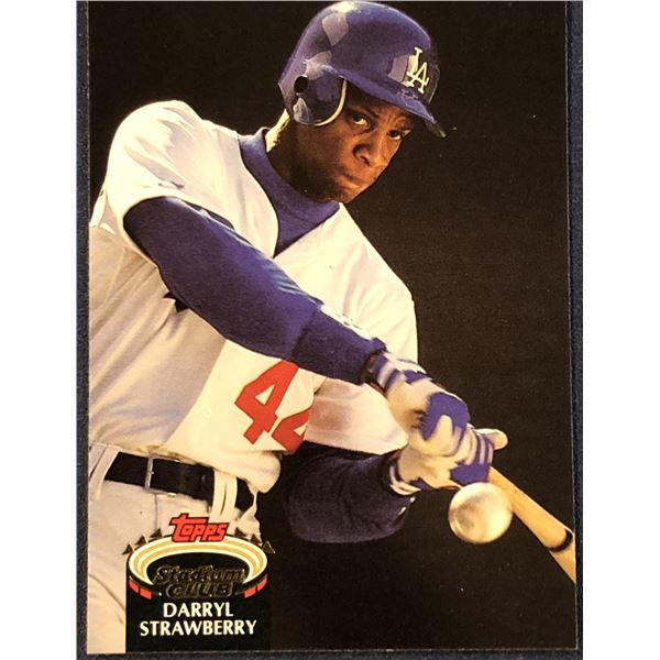 1992 TOPPS STADIUM CLUB BASEBALL DARRYL STRAWBERRY