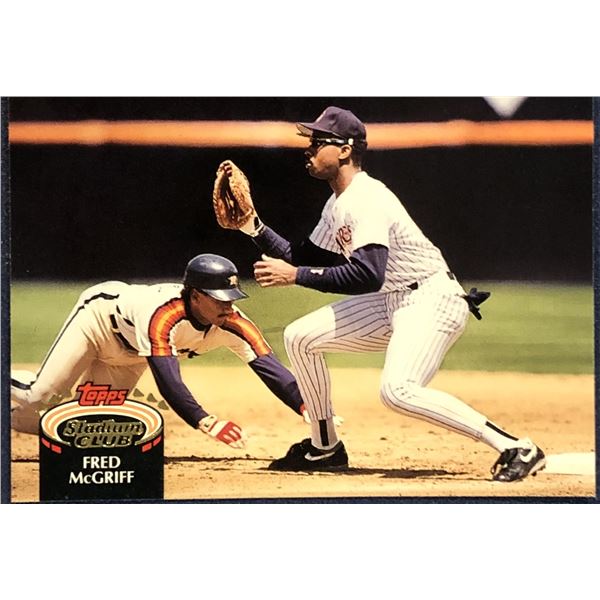 1992 TOPPS STADIUM CLUB BASEBALL FRED McGRIFF (HOF)