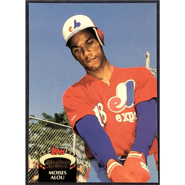 1992 TOPPS STADIUM CLUB BASEBALL MOISES ALOU ROOKIE CARD