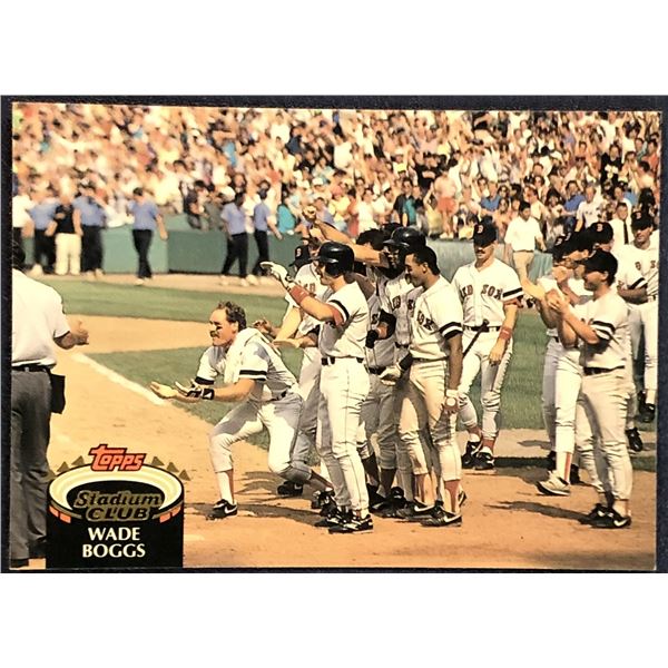 1992 TOPPS STADIUM CLUB BASEBALL WADE BOGGS (HOF)