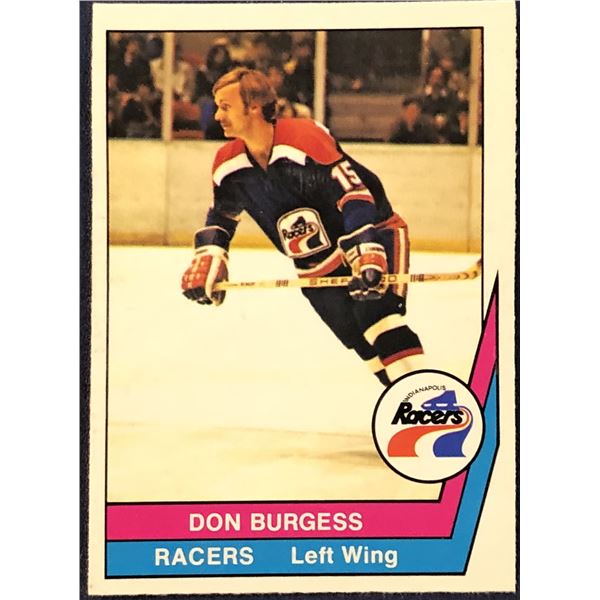 1977-78 O-PEE-CHEE WHA HOCKEY DON BURGESS