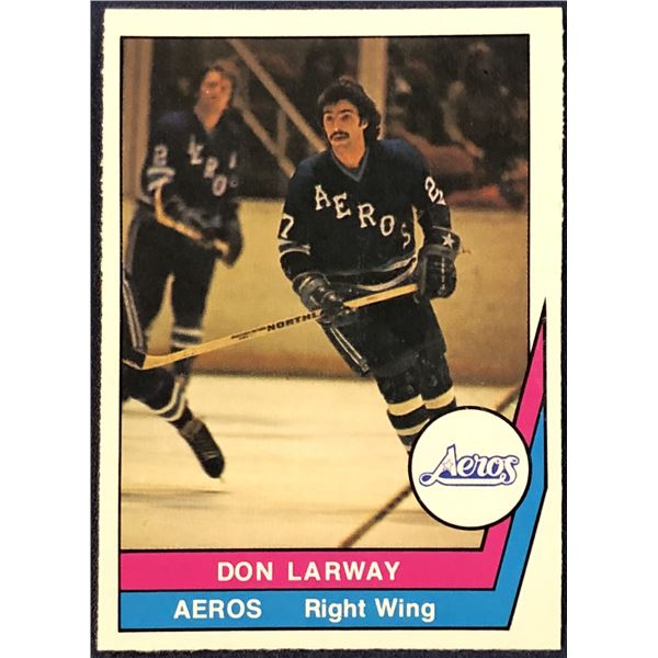 1977-78 O-PEE-CHEE WHA HOCKEY DON LARWAY