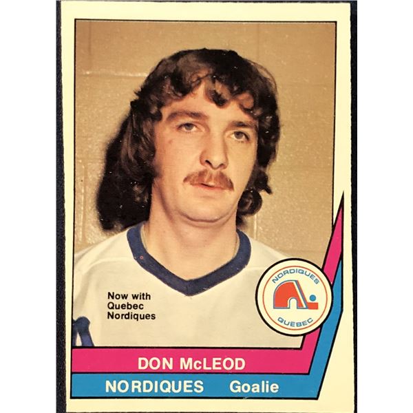 1977-78 O-PEE-CHEE WHA HOCKEY DON McLEOD