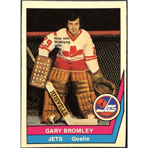 1977-78 O-PEE-CHEE WHA HOCKEY GARY BROMLEY