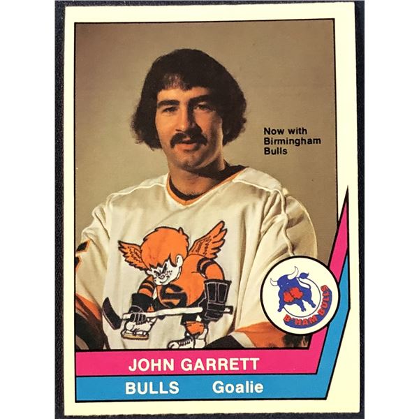 1977-78 O-PEE-CHEE WHA HOCKEY JOHN GARRETT