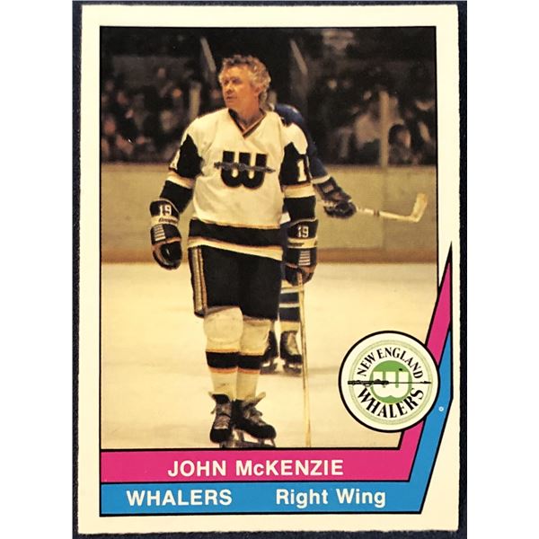 1977-78 O-PEE-CHEE WHA HOCKEY JOHN McKENZIE