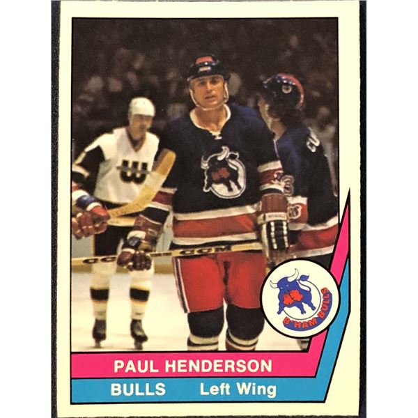 1977-78 O-PEE-CHEE WHA HOCKEY PAUL HENDERSON