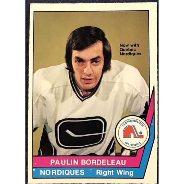 1977-78 O-PEE-CHEE WHA HOCKEY PAULIN BORDELEAU