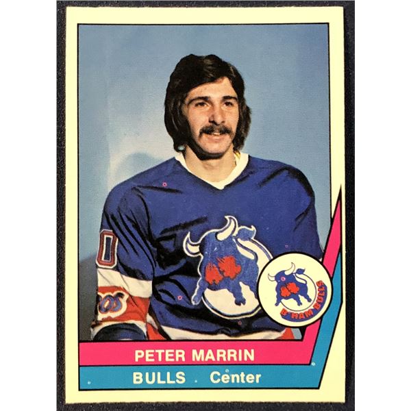1977-78 O-PEE-CHEE WHA HOCKEY PETER MARRIN