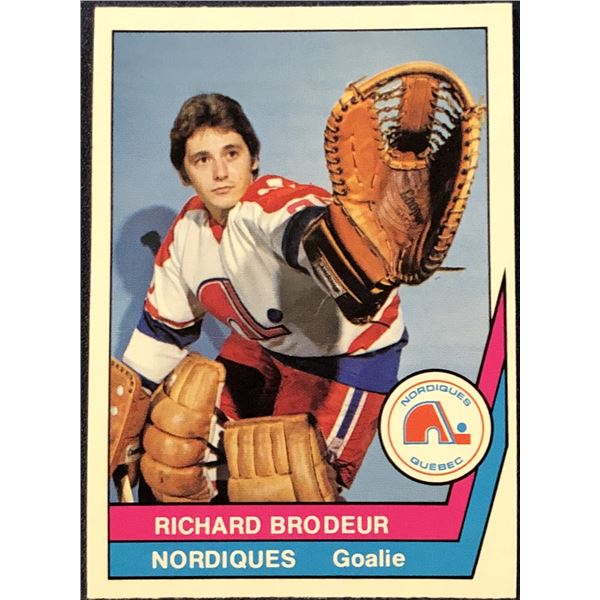 1977-78 O-PEE-CHEE WHA HOCKEY RICHARD BRODEUR
