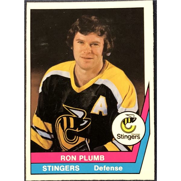 1977-78 O-PEE-CHEE WHA HOCKEY RON PLUMB