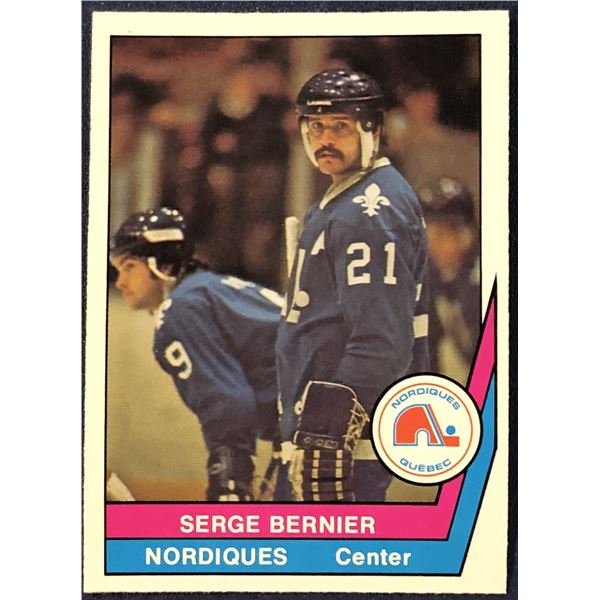 1977-78 O-PEE-CHEE WHA HOCKEY SERGE BERNIER