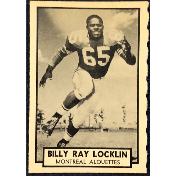 1962 O-PEE-CHEE CFL FOOTBALL BILLY RAY LOCKLIN