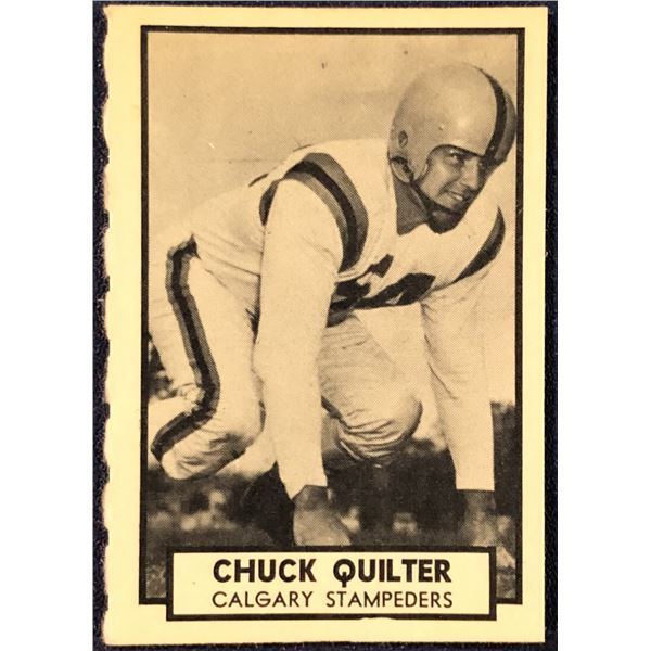 1962 O-PEE-CHEE CFL FOOTBALL CHUCK QUILTER