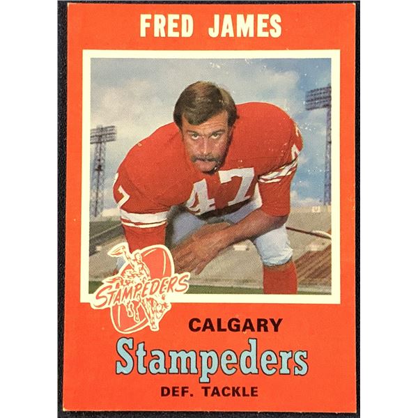 1971 O-PEE-CHEE CFL FOOTBALL FRED JAMES