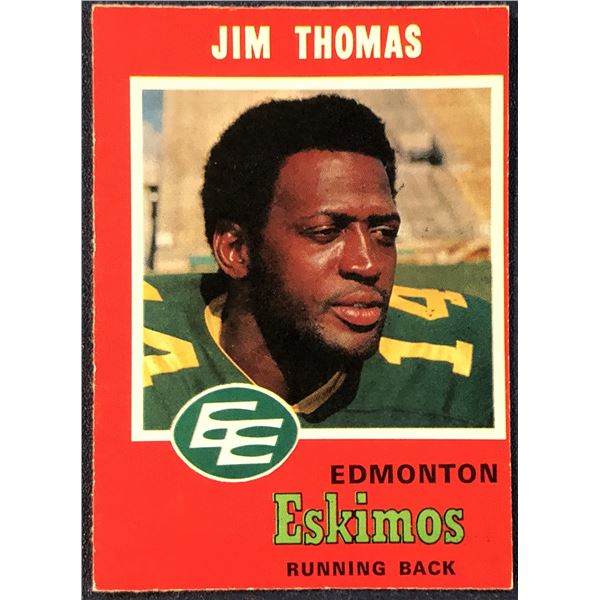 1971 O-PEE-CHEE CFL FOOTBALL JIM THOMAS