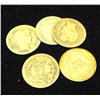 Image 1 : Lot of 5 Barber Dimes-