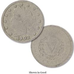 Lot of 100 Assorted Good Grade V- Nickels