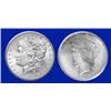 Image 1 : 1921 Morgan UNC- 1921 Peace Fine Silver Dollars